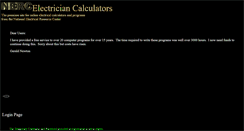 Desktop Screenshot of electriciancalculators.com